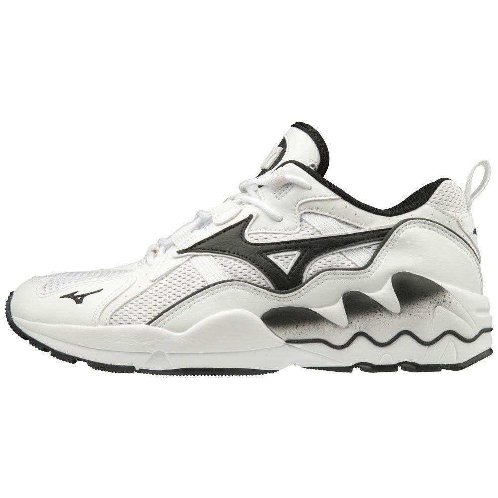 Mizuno Men's Sneakers WAVE RIDER 1 RB-Line White/Black - GILMDBT-49